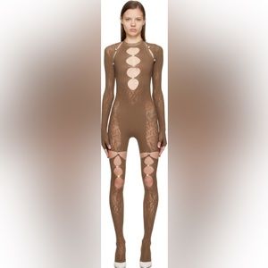 Poster Girl Nude/Brown Isamaya Jumpsuit